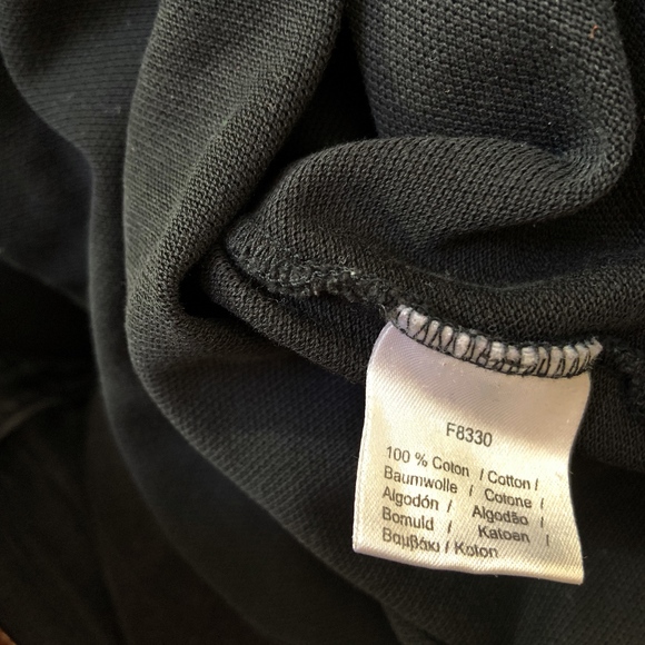 LACOSTE black polo shirt size 36 (XS) - Picture 4 of 4